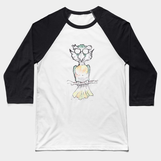 Cute parrot Baseball T-Shirt by Unchained Tom